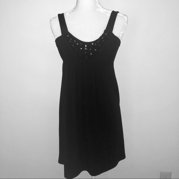 Black Jeweled Dress - Picture 3 of 6